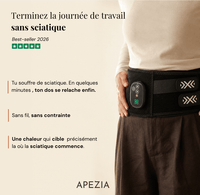 Ceinture chauffante et vibrante pour Sciatique Apezia - Apezia