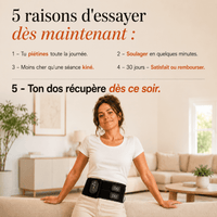 Ceinture chauffante et vibrante pour Sciatique Apezia - Apezia