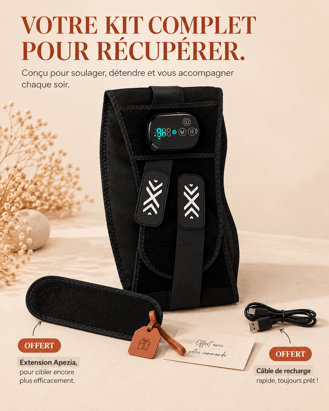 Ceinture Lombaire Chauffante Apezia - Apezia
